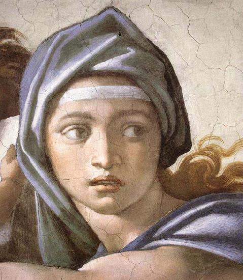 Michelangelo Buonarroti The Delphic Sibyl Sweden oil painting art